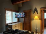 Upstairs master bedroom with SMART TV 